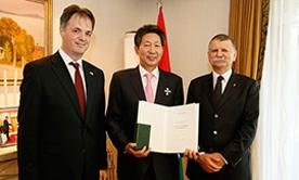 Dankook University President Hosung Chang, Awarded the Officer’s Cross of the Hungarian Order of Mer