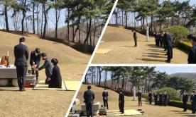설립자 장형선생 묘소참배