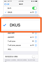 成功连接‘DKUS'