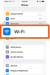 Turn [Wi-Fi] on